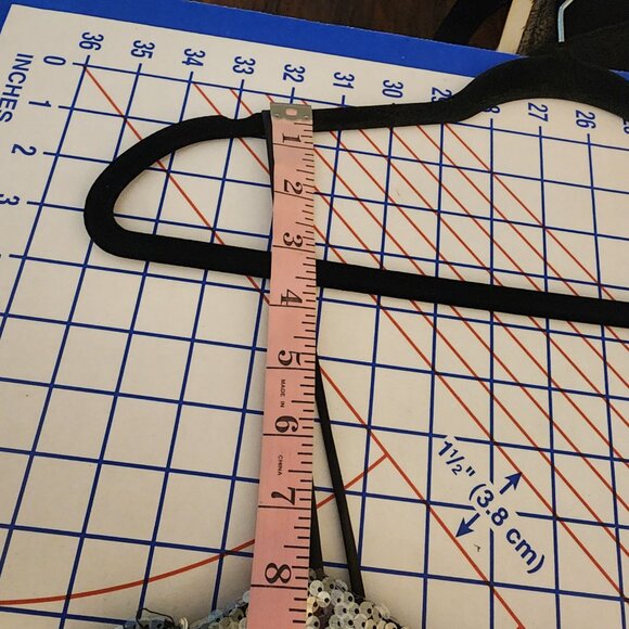 Rare London Silver Sequin Cupped Mini Dress Size 4 Missing Sequins - Picture 5 of 11